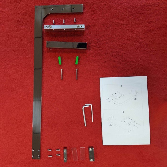 Душова перегородка Koer SR SP02-100x200-TR-01 Walk-In прозоре скло Easy Clean 8мм, хром (KR53