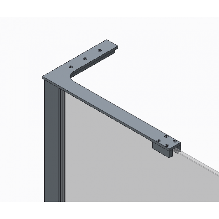 Душова перегородка Koer SR SP02-100x200-TR-01 Walk-In прозоре скло Easy Clean 8мм, хром (KR53