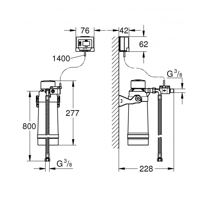 Фильтр, головка для фильтра и расходомер Grohe RED (40438001)