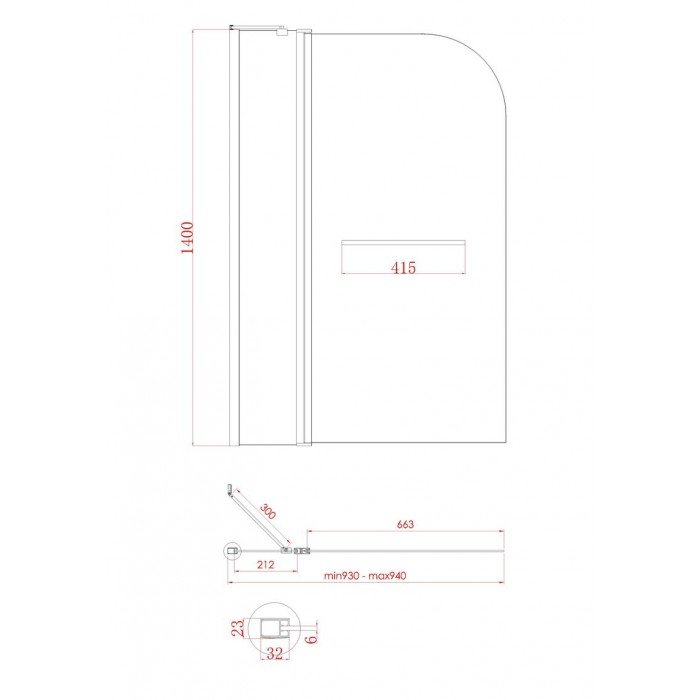 Шторки стеклянные на ванну Koer SR BS04-95x140-TR-07 прозрачное стекло 6мм, графит (KR5404) Шторки стеклянные на ванну Koer SR BS04-95x140-TR-07 прозрачное стекло 6мм, графит (KR5404)