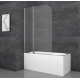 Шторки стеклянные на ванну Koer SR BS04-95x140-TR-07 прозрачное стекло 6мм, графит (KR5404) Шторки стеклянные на ванну Koer SR BS04-95x140-TR-07 прозрачное стекло 6мм, графит (KR5404)