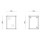 Зеркало настенное Zerix FONTE MRZ10-60x80-Reverse прямоугольное с декором (ZX5640)