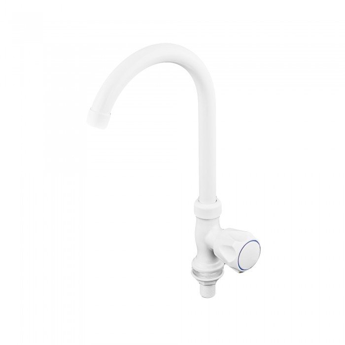 Кран для холодної води Plamix Mono-005 White (PM0675)