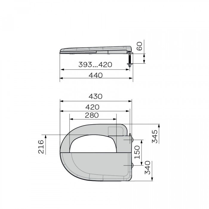 Сиденье унитаза с крышкой ZERIX TS-07 (ZX5588)