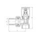 Кран для полотенцесушителя угловой Koer KR.531-2.White - 1/2" (KR4713) Кран для полотенцесушителя угловой Koer KR.531-2.White - 1/2" (KR4713)