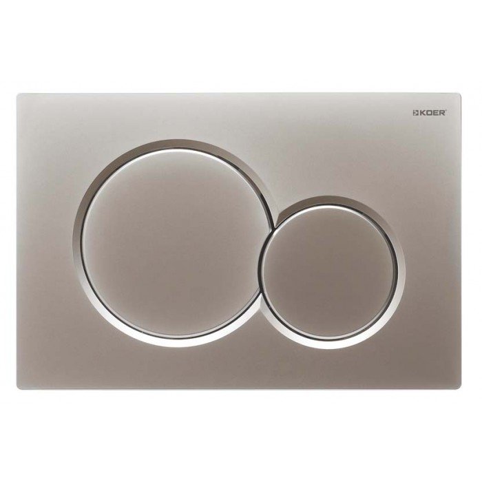 Панель змиву KOER KT-0601-14 пластикова, кнопка кругла (KR5177)