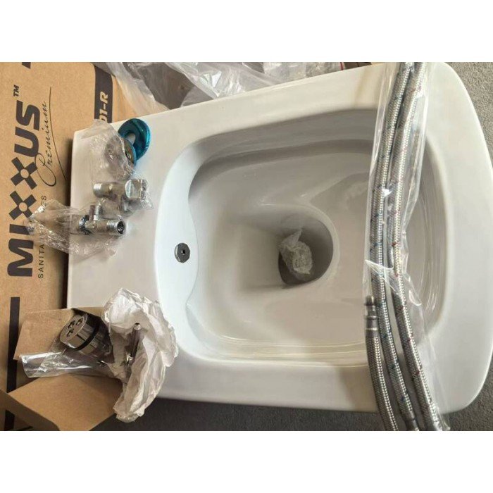Унитаз-биде подвесной Mixxus Premium QUADRO-1301-R 510x350x345mm система смыва RIMLESS (MP6658) Унитаз-биде подвесной Mixxus Premium QUADRO-1301-R 510x350x345mm система смыва RIMLESS (MP6658)