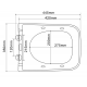 Унитаз-биде подвесной Mixxus Premium QUADRO-1301-R 510x350x345mm система смыва RIMLESS (MP6658) Унитаз-биде подвесной Mixxus Premium QUADRO-1301-R 510x350x345mm система смыва RIMLESS (MP6658)