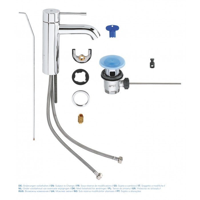 Смеситель для раковины S-размера Grohe Essence New (23589001)