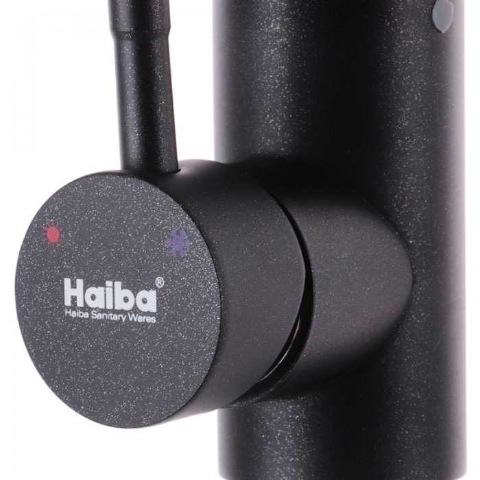 Смеситель для кухни Haiba SUS 011 черный (HB0993) Смеситель для кухни Haiba SUS 011 черный (HB0993)