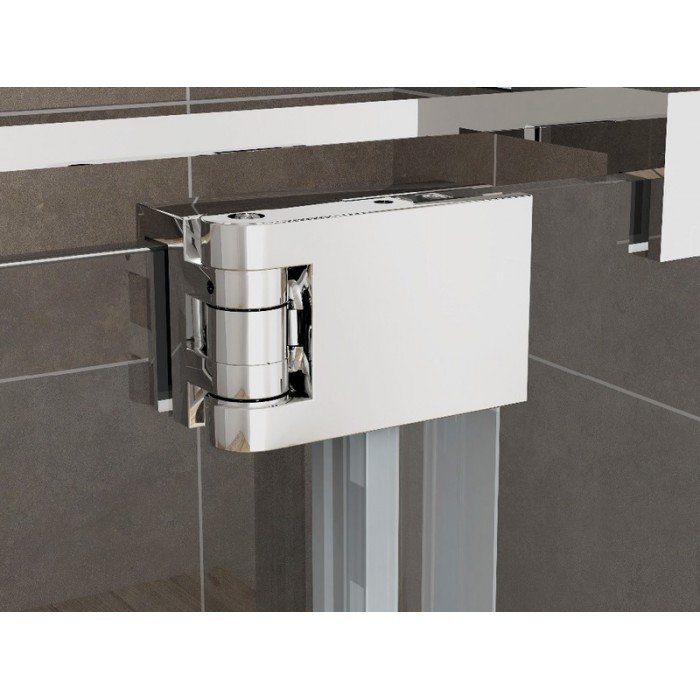 Душевая кабина без поддона Koer SR SC02-120x90x200-TR-01 прозрачное стекло Easy Clean 8мм, хром (KR