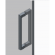 Боковая стенка для кабины Koer SR SW04-80x200-TR-01 прозрачное стекло Easy Clean 10мм, хром (KR5389