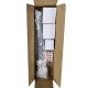 Боковая стенка для кабины Koer SR SW04-80x200-TR-01 прозрачное стекло Easy Clean 10мм, хром (KR5389
