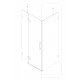 Боковая стенка для кабины Koer SR SW04-80x200-TR-01 прозрачное стекло Easy Clean 10мм, хром (KR5389