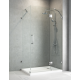 Боковая стенка для кабины Koer SR SW04-80x200-TR-01 прозрачное стекло Easy Clean 10мм, хром (KR5389