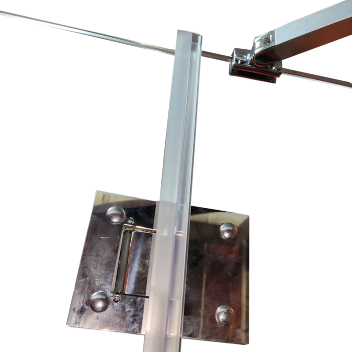 Боковая стенка для кабины Koer SR SW04-80x200-TR-01 прозрачное стекло Easy Clean 10мм, хром (KR5389