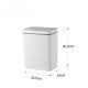Відро для сміття сенсорне прямокутне Mixxus WAVE-TC0110 White 10 л колір білий (MI7073) Відро для сміття сенсорне прямокутне Mixxus WAVE-TC0110 White 10 л колір білий (MI7073)