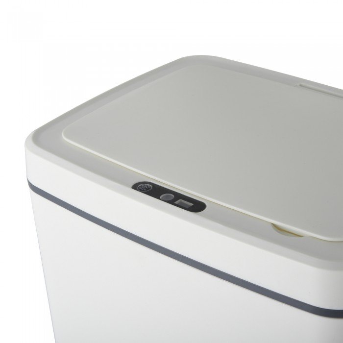 Відро для сміття сенсорне прямокутне Mixxus WAVE-TC0110 White 10 л колір білий (MI7073) Відро для сміття сенсорне прямокутне Mixxus WAVE-TC0110 White 10 л колір білий (MI7073)