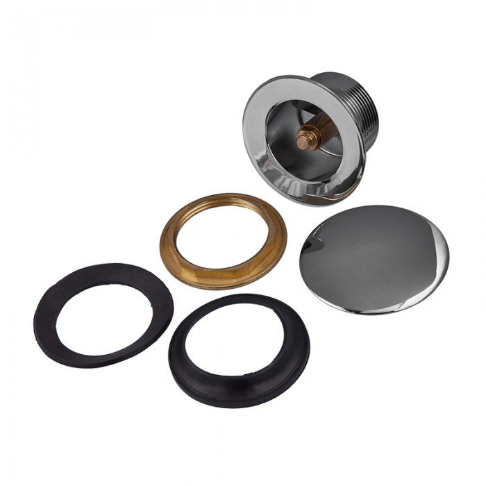 Донний клапан для ванни Koer PW-05-01 автоматичний (Click-Clack) (Колір хром) 1 1/2'' (KR3406)