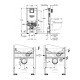 Система инсталляции для унитаза 3 в 1 Grohe Rapid SLX (39598000)