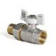 Кран с американкой 1/2" (Koer KR.227.W) белый (KR0015)