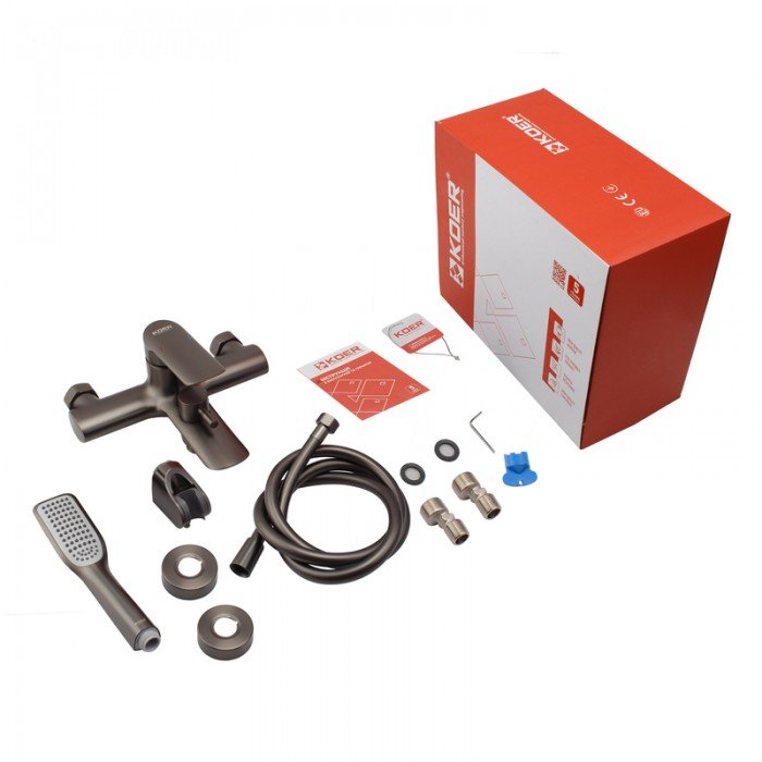 Смеситель для ванны с коротким изливом Koer KB-40028-07 (KR5308) Смеситель для ванны с коротким изливом Koer KB-40028-07 (KR5308)