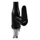 Смеситель для кухни с выдвижной лейкой Zerix PUL-014 Black с нерж. стали SUS304 (цвет черный) (ZX50