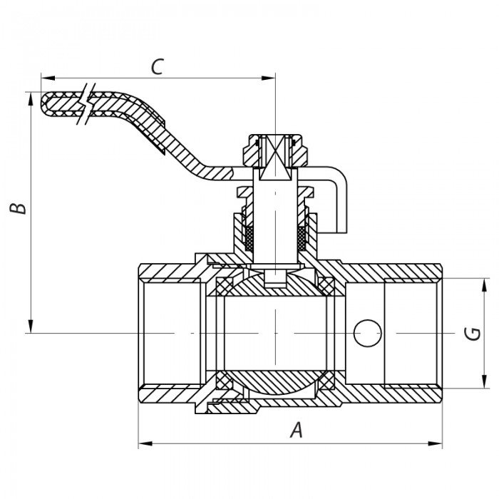 Кран шаровый с дренажем и воздухоотводчиком 3/4" ГГР Koer KR.260 (KR0153)