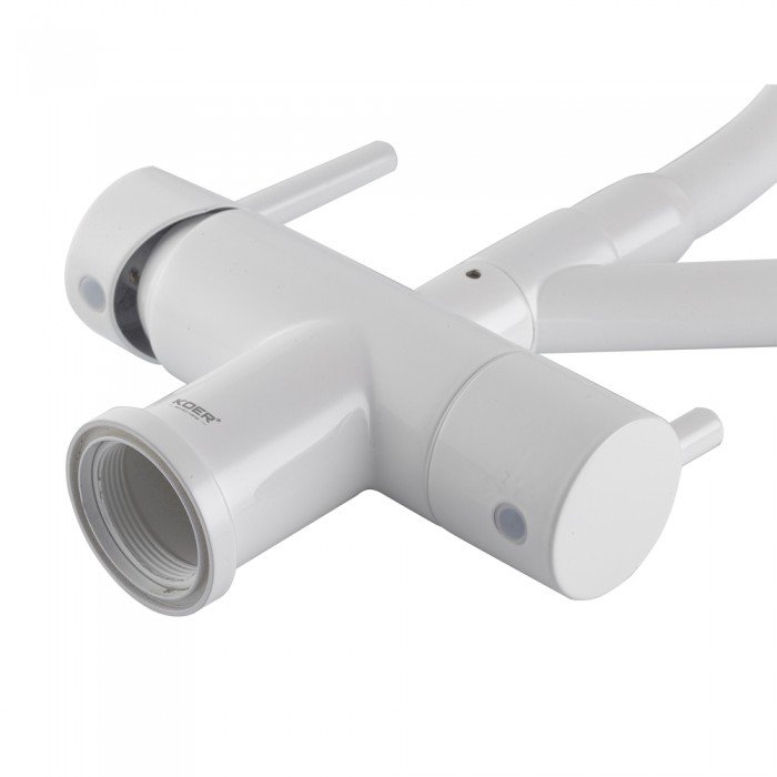 Кухонний змішувач з силік. виливом і вих. для питної води KOER KB-72006-03 (KR3381)