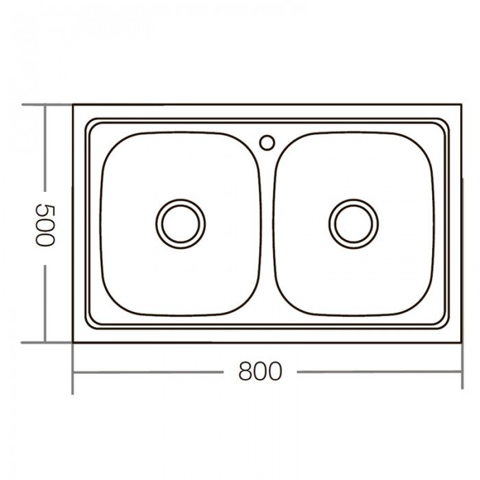 Мойка кухонная Zerix Z8050D-08-180E (Satin) (ZM0569) Мойка кухонная Zerix Z8050D-08-180E (Satin) (ZM0569)