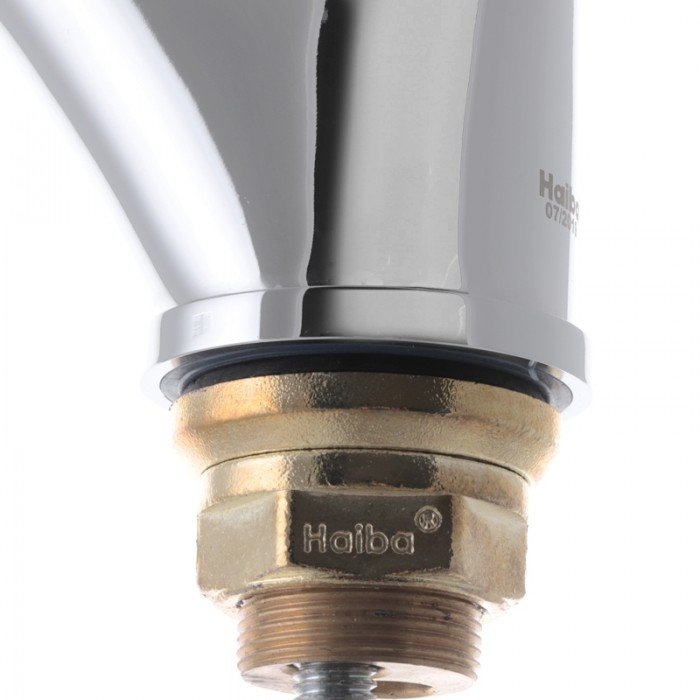Смеситель для кухни Haiba Magic 777 с синей ручкой (HB0679)