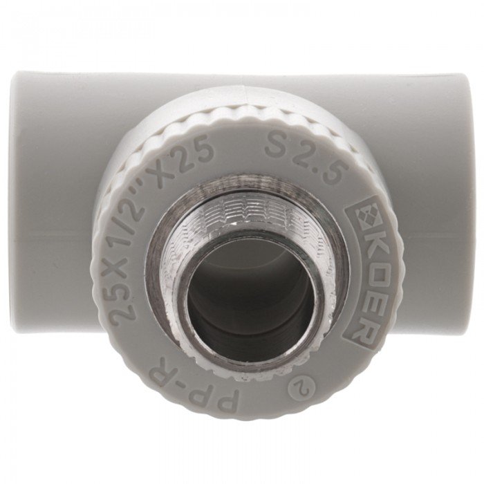 Трійник НР 25x1/2M PPR KOER K0109.PRO (KP0130) Трійник НР 25x1/2M PPR KOER K0109.PRO (KP0130)