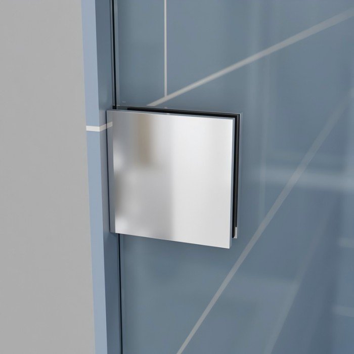 Двері в нішу Koer SR SD06-140x220-TR-01 прозоре скло Easy Clean 8мм, хром (KR5368)