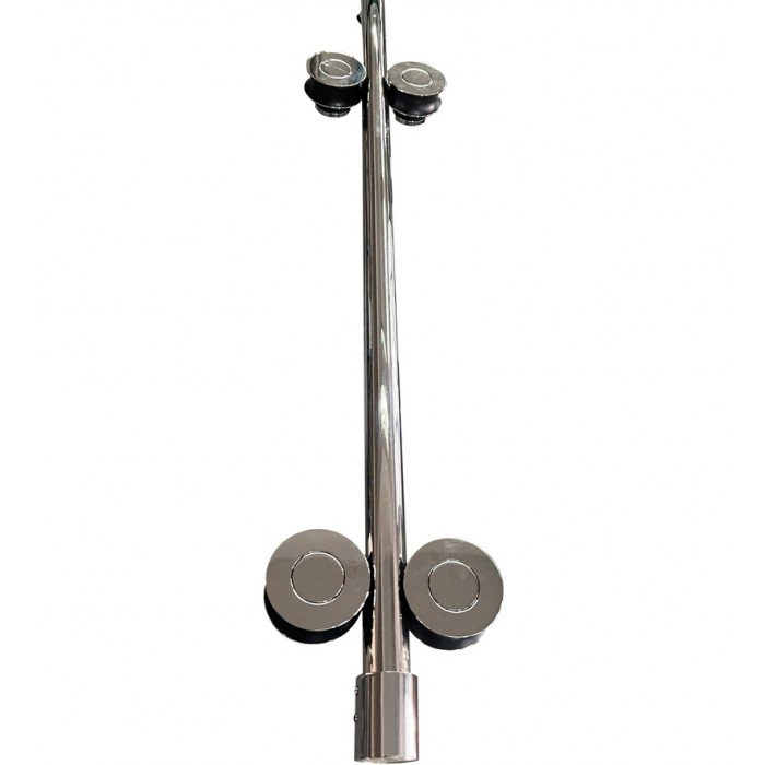 Двері в нішу Koer SR SD06-140x220-TR-01 прозоре скло Easy Clean 8мм, хром (KR5368)