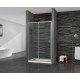 Дверь в нишу Mixxus Premium DIVERSE SD01-140x185-TR Chrome прозрачное стекло 5мм (MI6874)