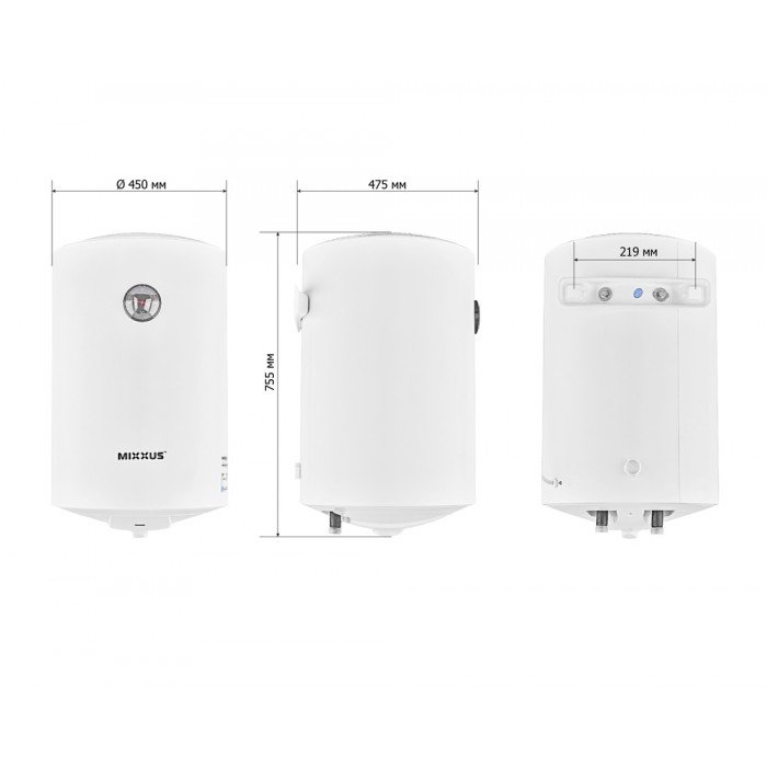 Водонагреватель "Цилиндр" MIXXUS EWH-07080 ROUND WET накопительный 80 л, мокрый тен 1,5 kW (WH0602) Водонагреватель "Цилиндр" MIXXUS EWH-07080 ROUND WET накопительный 80 л, мокрый тен 1,5 kW (WH0602)