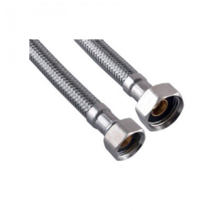 Гибкая подводка Zerix ZHN-02-FF1/2"-030 (нейлоновая оплетка, гайки нерж) (ZX5137)