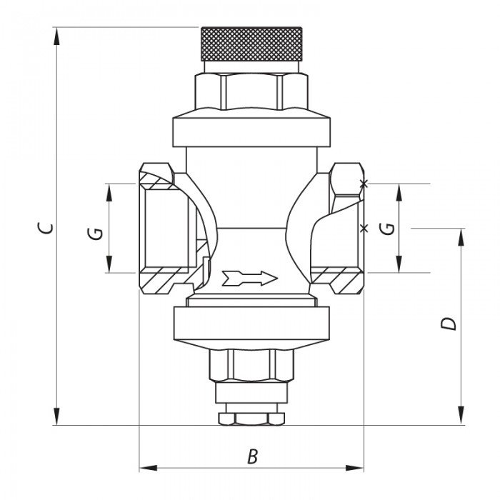 Редуктор тиску Koer KR.1252 1/2 "(KR2663) Редуктор тиску Koer KR.1252 1/2 "(KR2663)