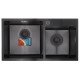 Набор Mixxus SET-7843D-220x1.0-PVD (мойка+смеситель+диспенсер) (MX0585) Набор Mixxus SET-7843D-220x1.0-PVD (мойка+смеситель+диспенсер) (MX0585)