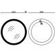 Зеркало Mixxus PLAIN MC11-60 с Led Touch, Anti-fog, димером, регулятором яркости (MI6663)