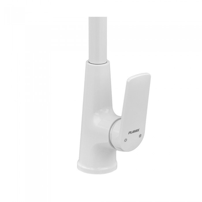 Змішувач для кухні Plamix Lucas-011 SET White з підведенням (PM0714)