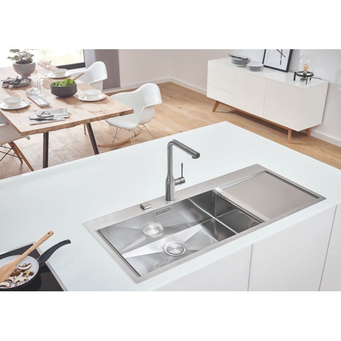 Мийка кухонна Grohe EX Sink K1000 (подвійне крило зліва) (31581SD0) Мийка кухонна Grohe EX Sink K1000 (подвійне крило зліва) (31581SD0)