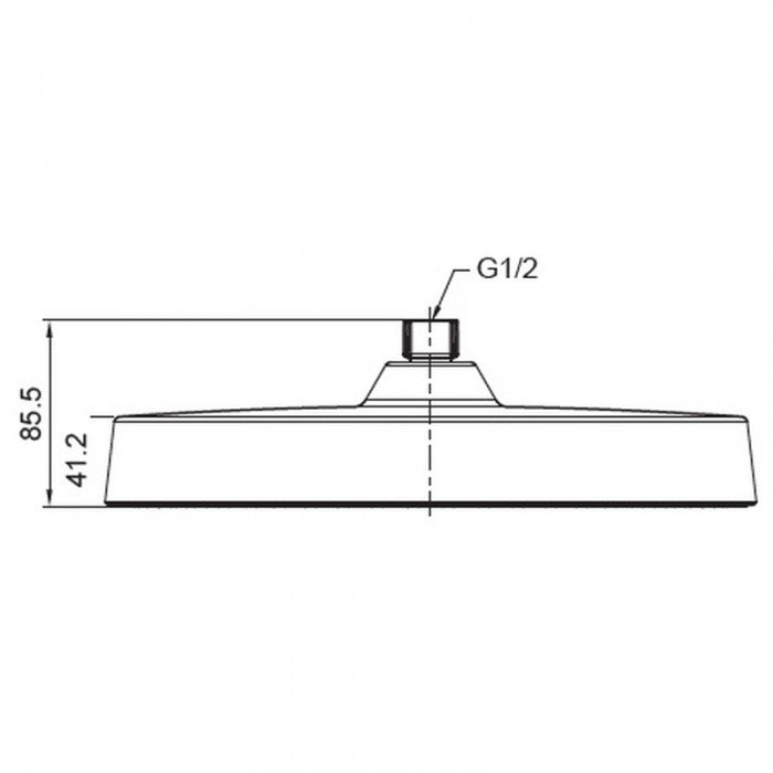 Лійка для душу стельова Koer KP-0403-05-OH 300мм (KR4994) Лійка для душу стельова Koer KP-0403-05-OH 300мм (KR4994)