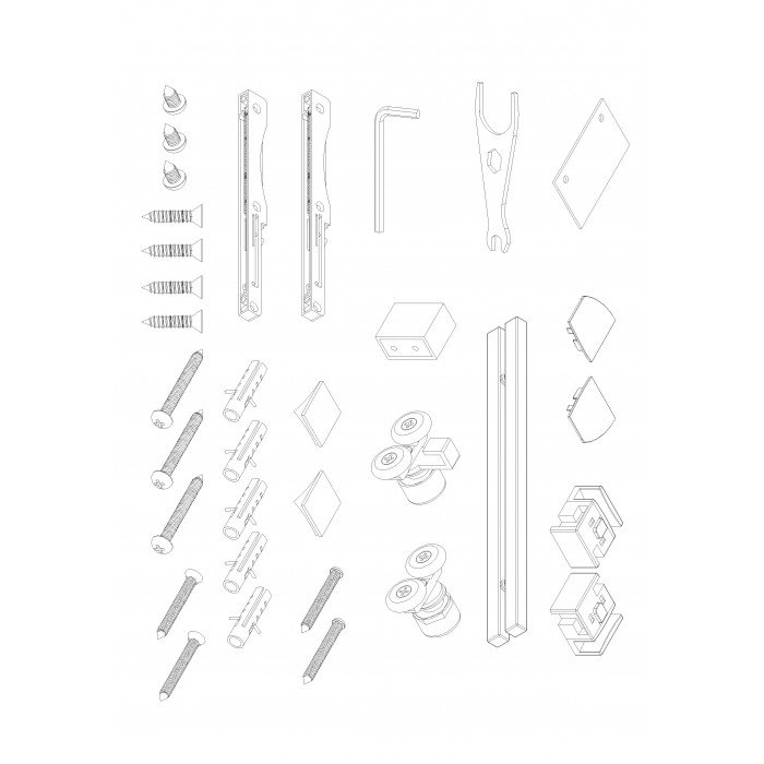 Дверь в нишу Koer SR SD05-120x200-TR-01 прозрачное стекло Easy Clean 6мм, хром (KR5405) Дверь в нишу Koer SR SD05-120x200-TR-01 прозрачное стекло Easy Clean 6мм, хром (KR5405)