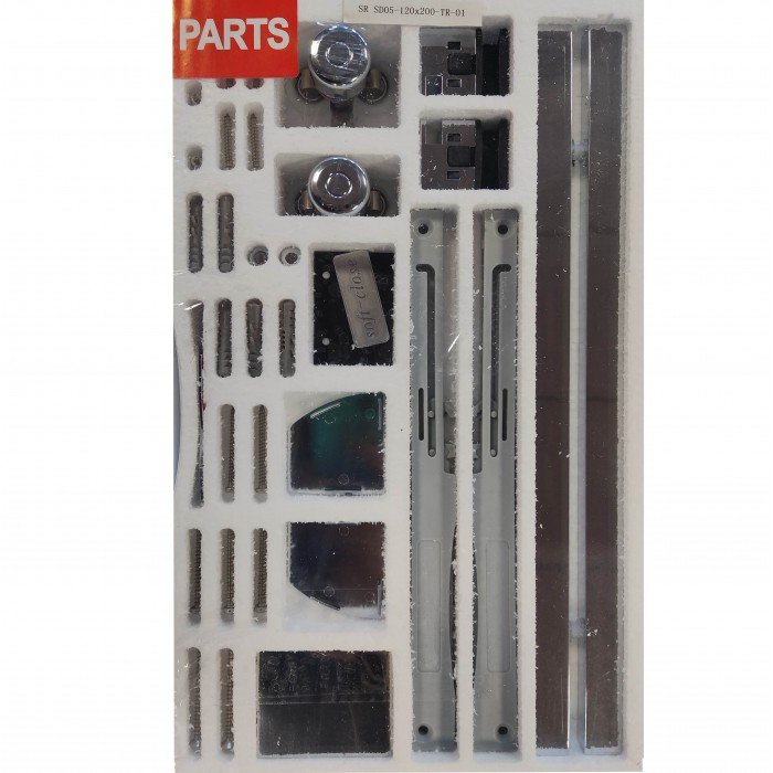 Дверь в нишу Koer SR SD05-120x200-TR-01 прозрачное стекло Easy Clean 6мм, хром (KR5405) Дверь в нишу Koer SR SD05-120x200-TR-01 прозрачное стекло Easy Clean 6мм, хром (KR5405)