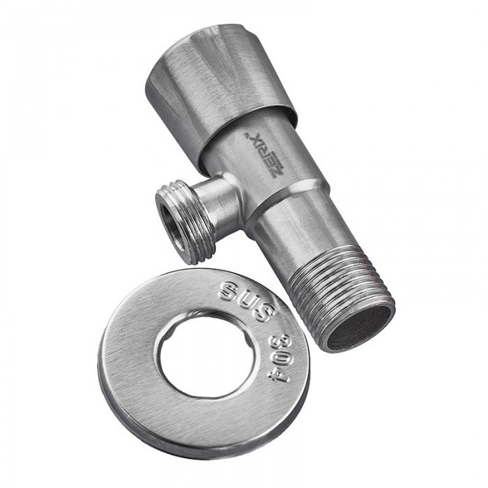 Кран для подключ. сантехприборов Zerix VAL-04-1/2x1/2 с нерж. ст.SUS304 (ZX4800) Кран для подключ. сантехприборов Zerix VAL-04-1/2x1/2 с нерж. ст.SUS304 (ZX4800)