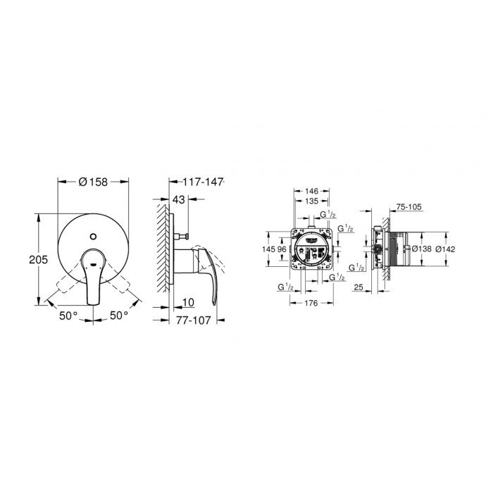 Душевая система Grohe Grohtherm SmartControl (26416SC3)
