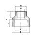 Муфта редукционная ВВ 90x63 PPR Koer K0213.PRO (KP2578) Муфта редукционная ВВ 90x63 PPR Koer K0213.PRO (KP2578)