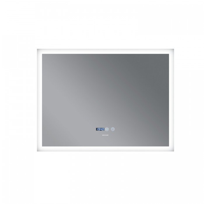 Зеркало Mixxus FLAT MR04-100x60 с Led Touch, Anti-fog, димером, регулятором яркости, часами (MI6008