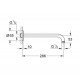 Душевой кронштейн Grohe (286 мм) (28576000) Душевой кронштейн Grohe (286 мм) (28576000)